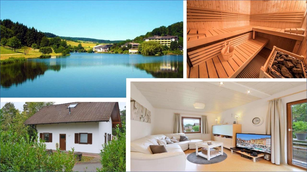 Seepark Kirchheim Ferienhaus bei Anne mit Sauna Exterior foto